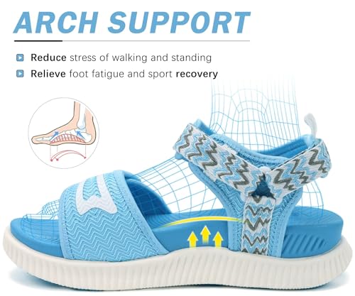 Image of KuaiLu Womens Orthopedic Recovery Walking Arch Support Sandals Cushion Foam