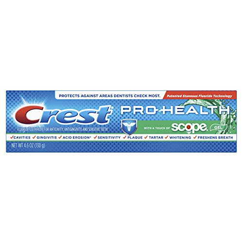 Crest Pro Health with a Touch of Scope Whitening Toothpaste, 4.6 Ounce (Pack of 24) (Packaging May Vary)