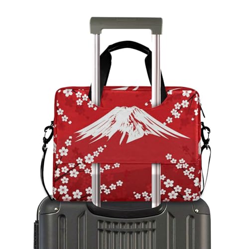Maletín para portátil 15.6" diseño flor cerezo rojo miniatura 4