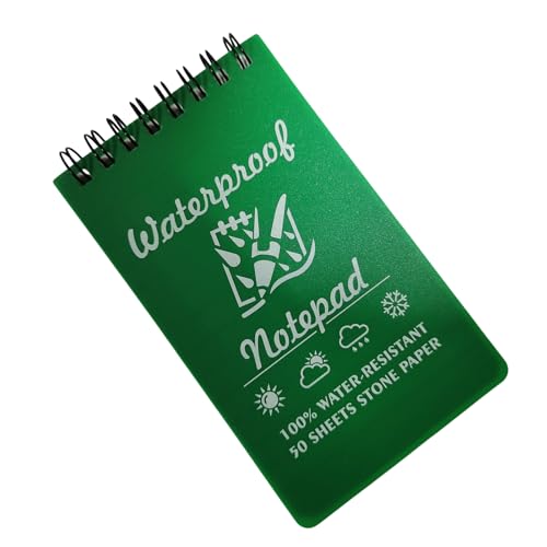 Pocket Notebook Practical Spirals Notepads Field Note Pad Write in the Rain Notepads Weatherproof Notebook Notebook
