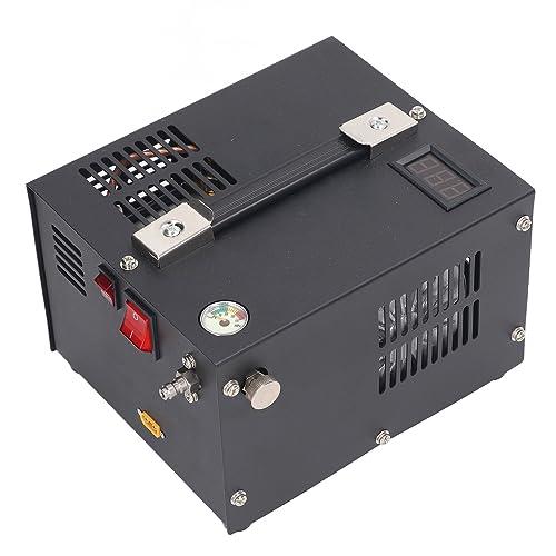 Portable PCP Air Compressor 4500Psi 30mpa 12V High Pressure Pump for Gun Paintball Tank, Built in Power Supply, Oil Water PCP Air Rifle Compressor