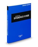 California Evidence Code, 2009 ed. 0314948953 Book Cover