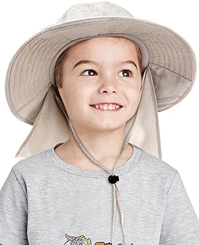 Camptrace Sun Hats for Kids Wide Brim 
