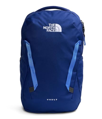 Image of The North Face Vault Everyday Laptop Backpack - Commuter Travel Bag, Water-Repellent Finish, Spacious Compartment, Bold Blue /Active Blue, One Size