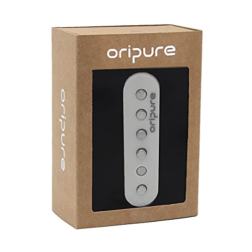 Oripure Vintage Alnico 5 Staggered Single Coil Pickups Guitar Middle Pickup White Cover #TOP5