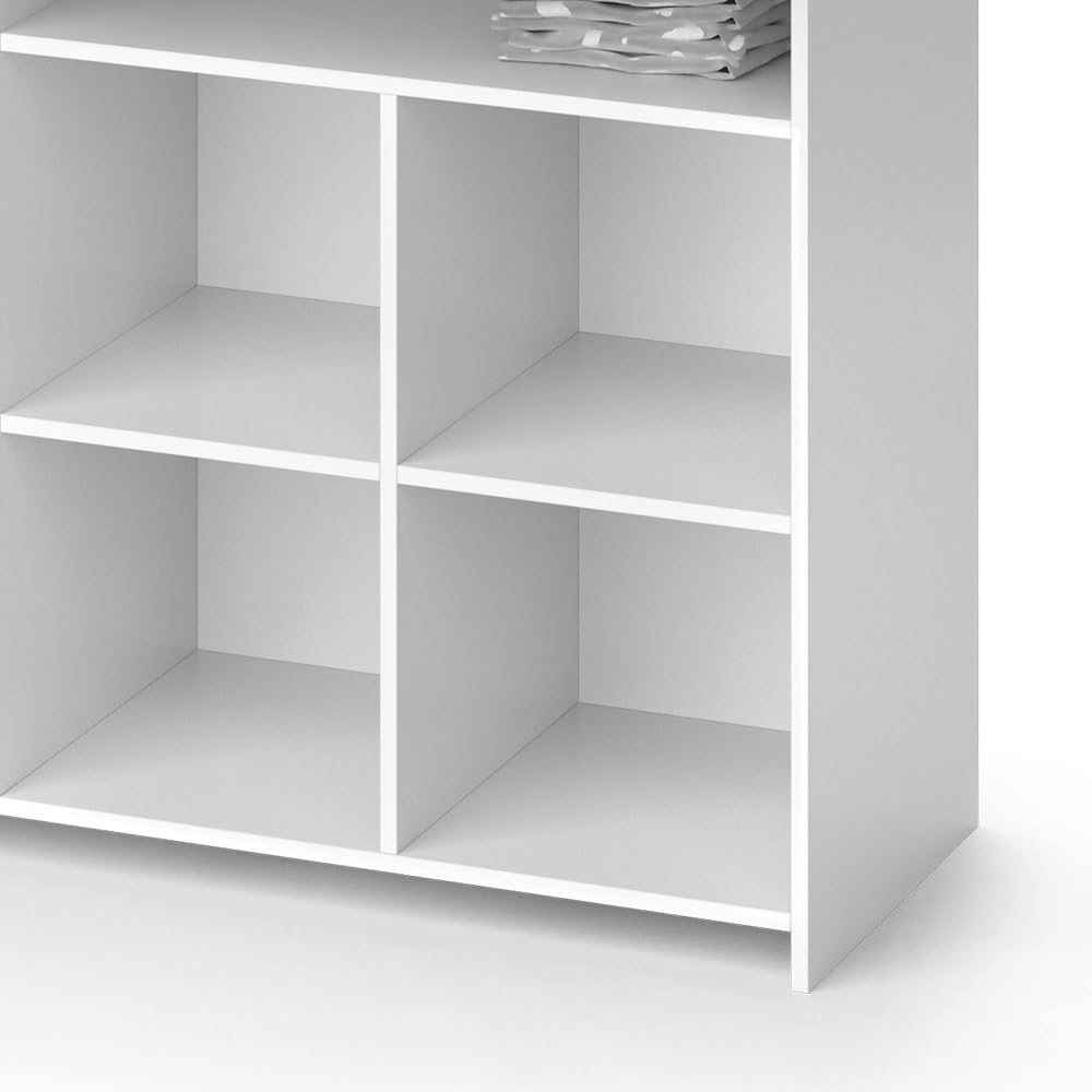 Vicco Mueble cambiador bebé "Oskar", Blanco, 113 x 100 cm con estante abierto