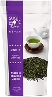 Sugimoto Tea Company SA Japanese Sen Cha, Loose Leaf, Package, White (ASINPPOSPRME18669), green tea, 3.5 Ounce