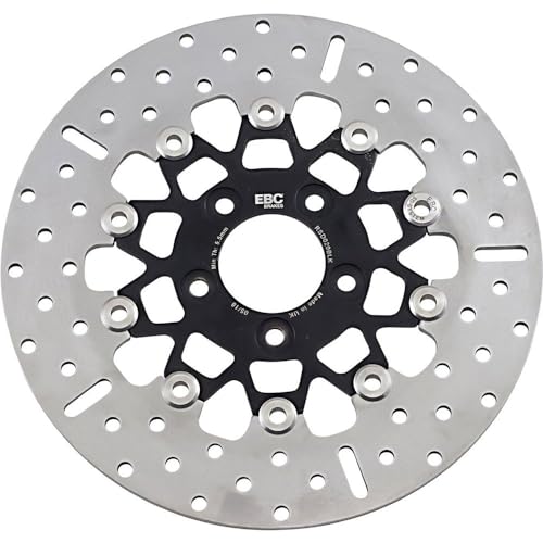 Disque de frein EBC en acier inoxydable noir pour moto