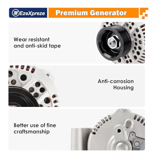 Image of Ezexpreze 7750N New Alternator Compatible With Ford Escort, Ranger, Mazda Pickup 2.3L 2.3 3.0L 3.0 4.0L 5.0 5.0L 5.8 5.8L 1992-1997 92 93 94 95 96 97 F07F-10300-AA F07U-10300-AA F07U-10300-AB AFD0012