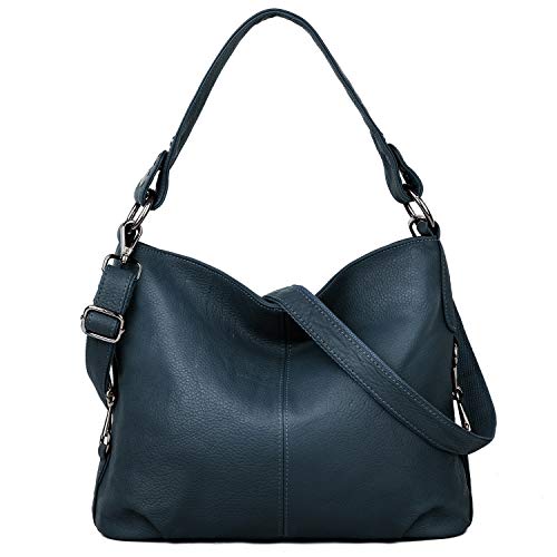 Image of YALUXE Women's Real Leather Shoulder Bags Hobo Handbags Purse Crossbody Bag