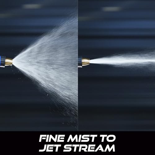 VIKING Hose Nozzle, Garden Hose Nozzle, Adjustable and Heavy Duty for Washing Car, Watering Plants, Washing Pets, and Home Use