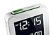 Braun Digital Alarm Clock with Snooze, Negative LCD Display, Quick Set, Beep Alarm in White, Model BNC009WH.