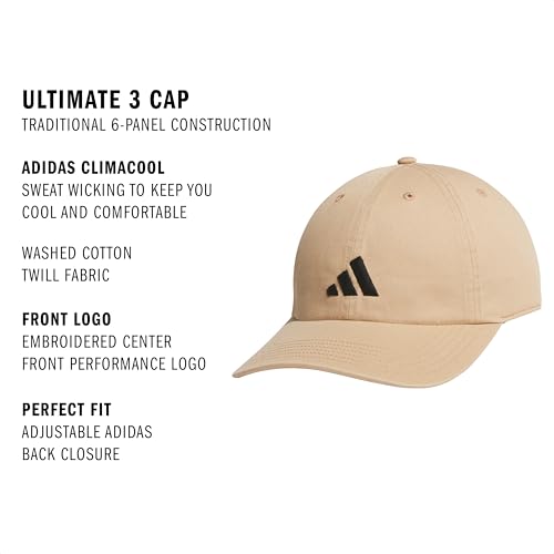 Image of adidas Men's Ultimate Baseball Cap - Athletic Relaxed Cotton Strapback Hat