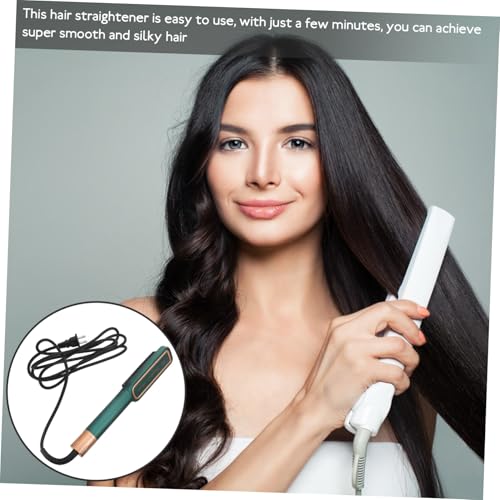 Plancha para el Cabello Portátil con Temperatura Ajustable, Placas Cerámicas, Color Verde, Enchufe Estándar EE.UU., Ideal para Viajes y Estilo Diario miniatura 7