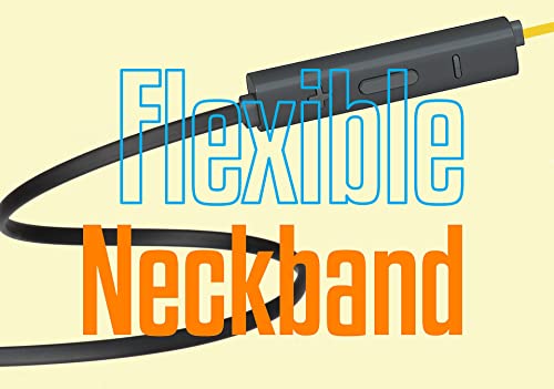 Image of Zeb Yoga 4 Extra EARTIPS Call Function, BTV5.2,Call Function,Flexible Neckband,Built-in Rechargeable Battery,Flexible Neckband