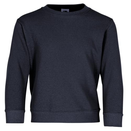 Fruit of the Loom Kids Unisex Classic 80/20 Set-In Sweatshirt (7-8) (Deep Navy)