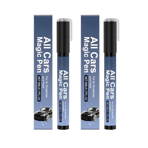 All Cars Magic Pen for Car Scratches 2 PCS Magic Pen for Car Scratches for All Cars Scratch Repair Magic Pen for All Types Fast Drying Compact Size Simple Quick Fix for Wear Swirl Scuffs