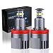 Alla Lighting 40W H8 CREE LED Angel Eye 360-Degree Halo Bulb Light Lamp 6000K Xenon White For BMW E60 E61 E90 E92 E70 E71 E82 E89 1 3 5 Series X5 X6 Z4 (H8-40W)