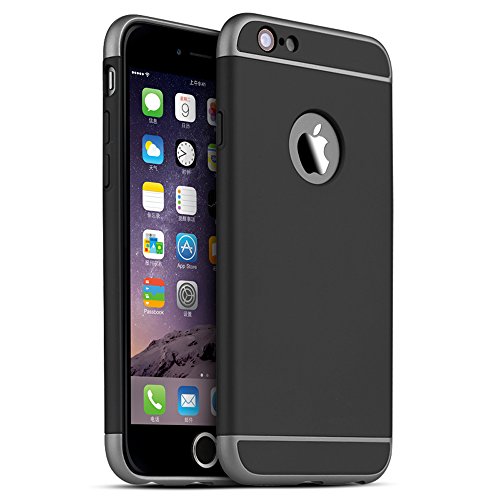 iPhone 6 Plus Case, iPhone 6s Plus Case, Acewin Shockproof Thin Hard Protective Case Cover for iPhone 6 Plus iPhone 6s Plus (5.5 Inch) (Black)