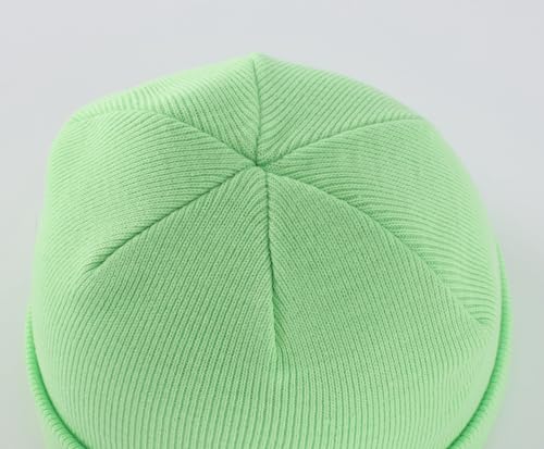 Image of Home Prefer Mens Winter Hats Acrylic Knit Cuff Beanie Cap Warm Womens Beanie Hat