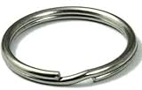 100 Stück Schlüsselringe 30 mm Stahl Schlüsselring Glänzend NEUWARE TOP-ANGEBOT (933513)