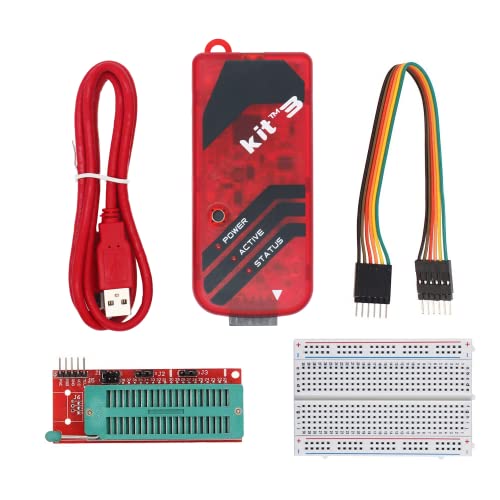 Sinkr PIC Programming Kit PICKIT3/3.5 Compatible PIC Microcontroller Programmer and in-Ciruit Debugger for Almost PIC MCU with ICSP Interface,Support MPLAB IDE (PICKIT3 Kit)