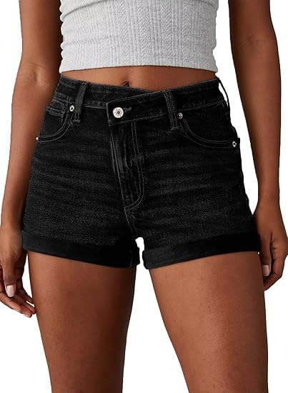 Women’s Denim Shorts | Distressed Mid Rise Casual Hot Pants | Stylish Summer Wear for Girls & Women | Trendy Jean Shorts | S-28,M-30, L-32, XL-34, XXL-36, 3XL-38, 4XL-40