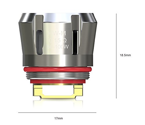 5x Eleaf Verdampferköpfe Coils Head HW1 HW2 HW3 HW4 HW-M HW-N, Ello, Pico 25, ikonn, Verdampfer Atomizer (HW-M - 0,15… – Bild 4