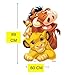 STAR CUTOUTS SC1382 Lion King Group (Simba, Timon and Pumbaa) Lifesize Cardboard Cutout Perfect for Fans, Friends, Collectors and Family Height 89cm