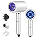 2200W Profi Haartrockner mit AC Motor, Ionen Föhn gegen Frizz, Schnelltrockner mit 4 Temperatur- und 2 Gebläsestufen, Haarfön mit Diffusor & 2 Styling-Konzentratoren für Salon-Ergebnisse (Blanco)