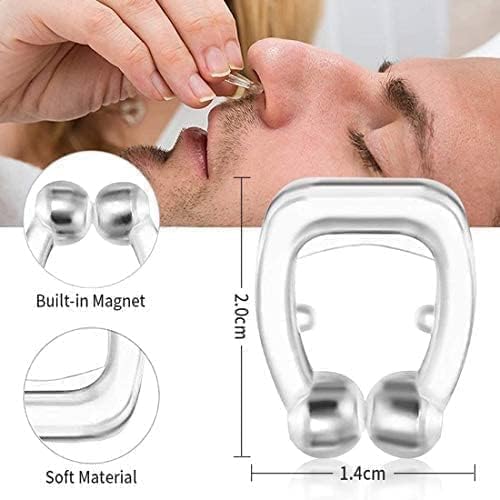 Image of KSSKSS Small Anti Snoring Nose Clip for Men & Women | Magnetic Nose Strips for Breathing | Snoring Stopper for Men | Snoring Stopper for Women Nose | Anti Snoring WonderAdjustable Devices Power Pro for Peaceful Sleep