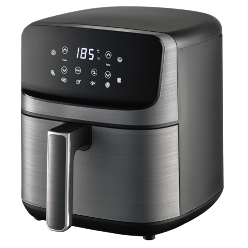 azorex Freidora de Aire sin Aceite de 6 L, Air Fryer Caliente, 8 Programas, Pantalla Digital, Temperatura Ajustable 80-200°C, Temporizador 60 min, Fácil de Limpiar (6 L) - imagen 8