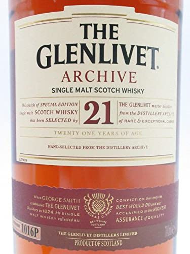 Amazon.co.jp: 【旧ボトル】ザ グレンリヴェット 21年 アーカイヴ 43度