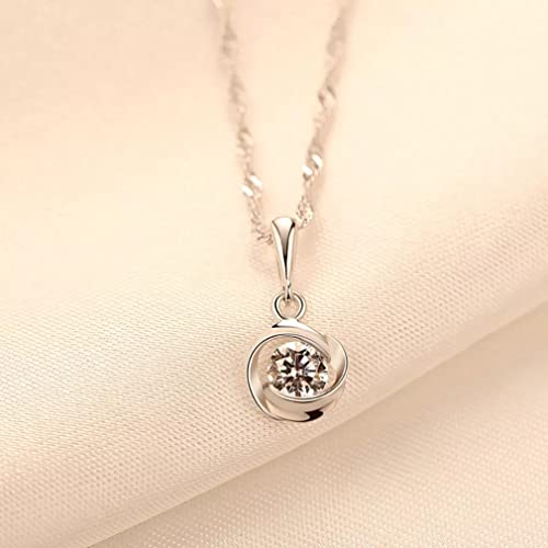 Collier Pendentif Rose Argent Femme - Le Bijou Idéal pour Sublimer le Quotidien