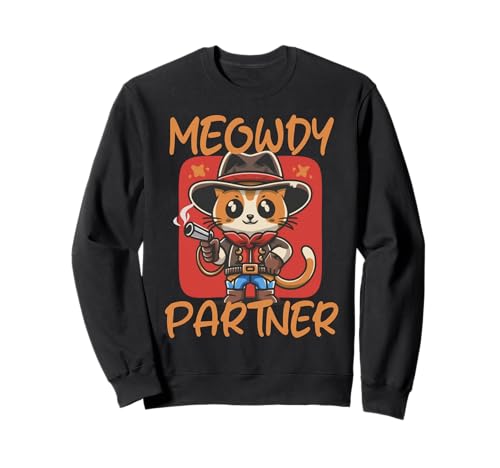 Meowdy Partner Country Music Cowboy Cat Felpa