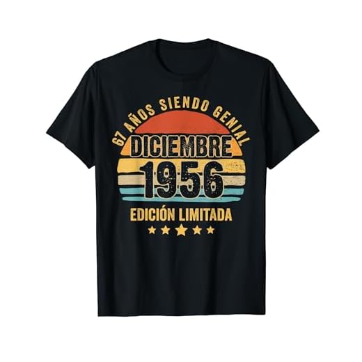 67 Años Cumpleaños Regalo Diciembre 1956 Diciembre 67 Años Camiseta
