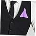 Ipetboom Men's Fashion Pocket Square Handkerchiefs 6 Pack Assorted Colors: White Black Maroon Dark Red Navy Blue Purple for Business
