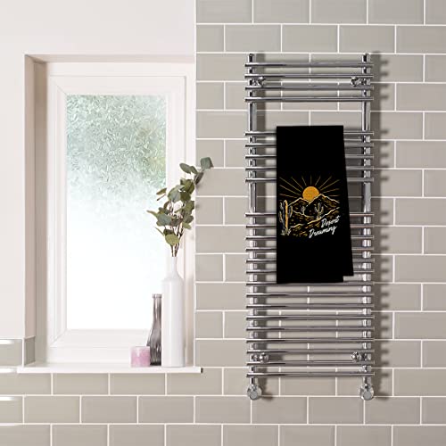 Dibor Desert Dreaming Boho Retro Western Country Cowboy Sunshine Cactus Mountains Kitchen Towels Dish Towels Dishcloth,Wild West Absorbent Drying Cloth Hand Towels Tea Towels For Bathroom Kitchen #TOP1