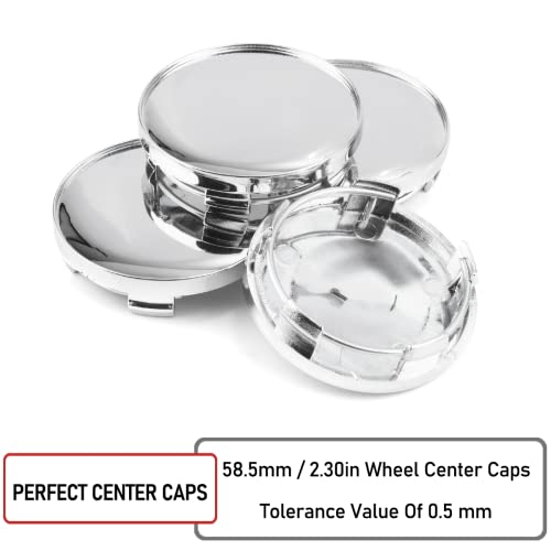 RTRHINOTUNING 4PCS 58.5mm (2.31in) Wheel Hub Center Caps Compatible with Forester Impreza Legacy Outback 28821SA030 Chrome Center Caps for Rims by RTRHINOTUNING - Used condition - Image 6