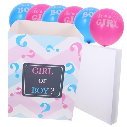 TOPPERFUN Boîte De Pour Shower Fête Prénatale Avec Ballons Garçon Fille Décoration Anniversaire
