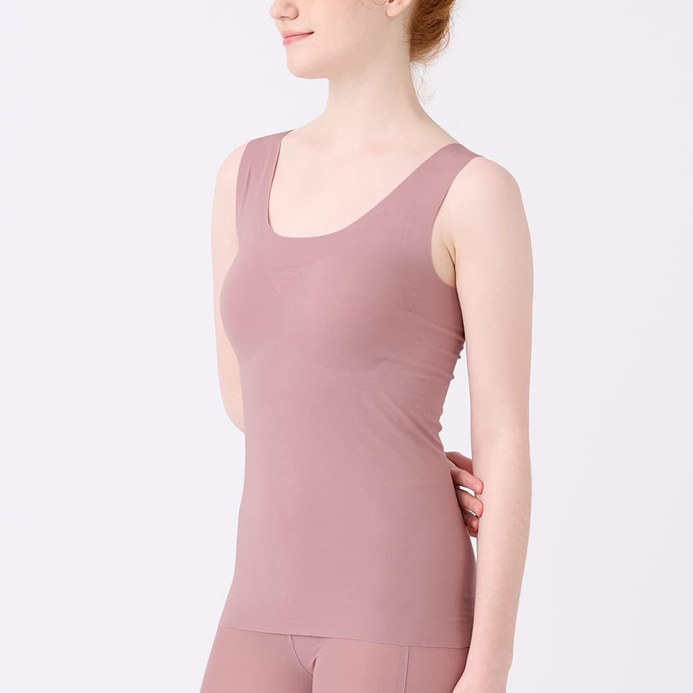 [グンゼ] ブラトップ キレイラボ 【縫い目がない】 吸湿発熱 起毛 暖かい カップ付きタンクトップ あったかインナー 乾燥・敏感肌へ KL9858N レディース