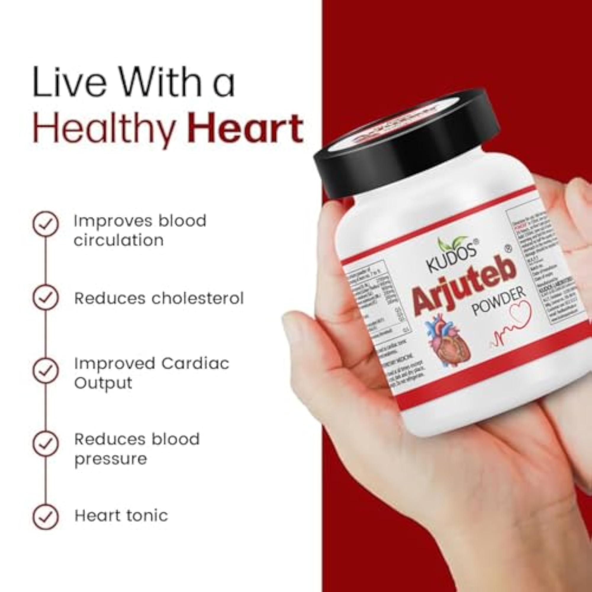 Kudos Arjuteb Powder, 150gm