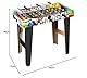 Sport1 Indoor-Fußball Mini Goal mit Beinen. Tischfußball für den Innenbereich, aus MDF, Maße 69 x 37 x 65 cm, Tischkärtchen mit 6 Schlaufen, Punktezeichen und Bällen inklusive, Mehrfarbig,