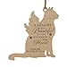 LifeSong Milestones Personalized Wooden Memorial Ornament Hanging Decor Bereavement Gift Loss of Beloved Pet Dog Cat Celebration of Life in Loving Memory Remembrance A Memory (Cat-Shaped)