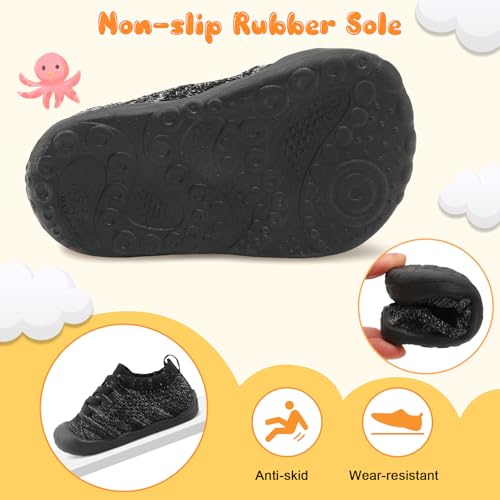 Image of JIASUQI Baby Shoes for Toddler Boys Girls Sneakers Slip on Walking Shoes for Babies