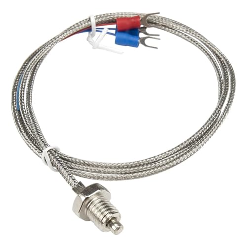 Sensor PT100 M10 con diseño de perno roscado WZPT-02 y cable de 1m