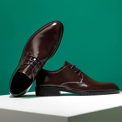 Men's Breathable Business Dress Shoes Elevated Insole, Pointed Toe Ultra-Fiber Leather Casual Occasions Ideal for Men3