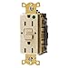 HUBBELL WIRING GFRST82I Hubbell Autoguard Hospital Grade Standard Gfci Receptacle, Ivory, Nema 5-15R, 125 Volts, 15 Amps