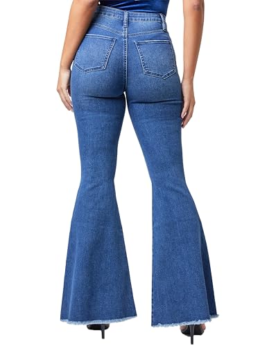 YMI Womens Repreve W/Lycra Gigi HIGH Rise Extreme FIT & Flare, R1642, 5 Blue3