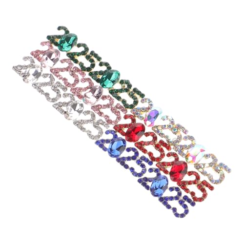 Genérico 12 Piezas Diamantes De Imitación Para Uñas Amuletos Para Hacer Joyas Agarre Kit De Diamantes De Imitación De Uñas Prensa De Uñas Equipo Colgante Lámpara De Uñas Led Rosario Metal